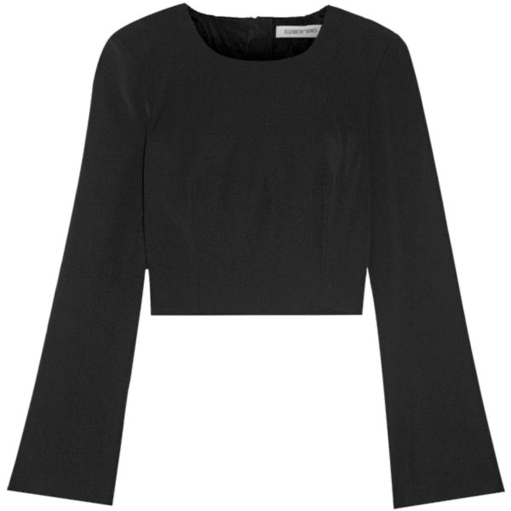 NWT Elizabeth and James crop top with flared bell sleeves